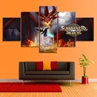 5 шт. игровой постер HD Мультяшные картины вызовы войны небо Арена карточка картины на стену для домашнего декора