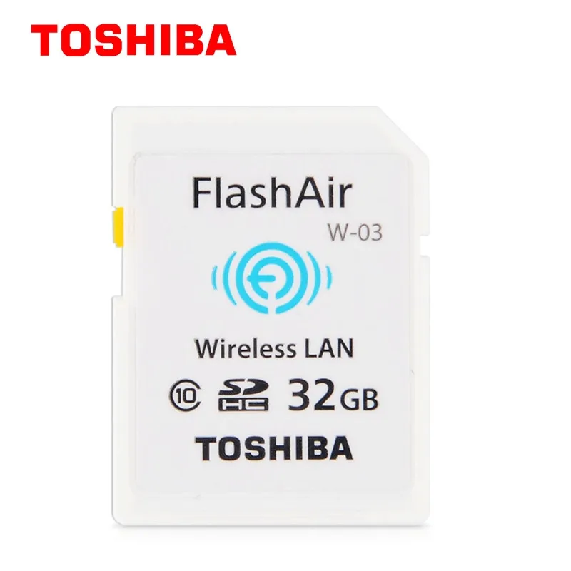 100% Оригинальные Toshiba флэш Air карты памяти 32 ГБ Wi Fi SD КАРТЫ Class 10 Беспроводной Карта