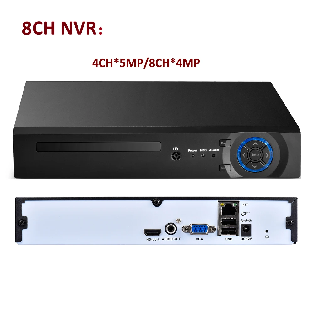 Камера видеонаблюдения AZISHN 8/16/32 каналов NVR 4 МП 5 1080P H.265/H.264 HDMI VGA FTP 3G