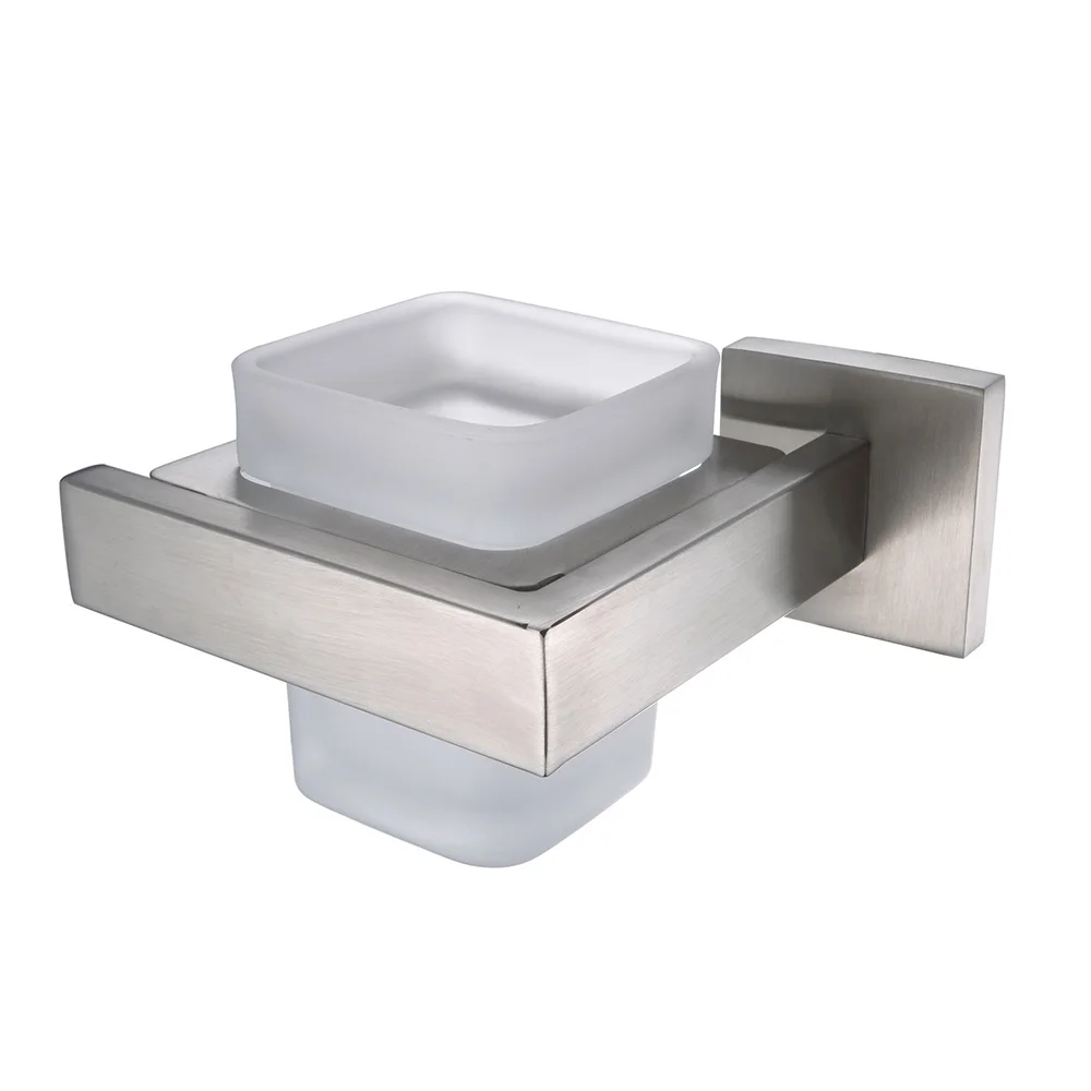 Auswind квадратном серебро зубных щеток из нержавеющей стали стакан для ванной