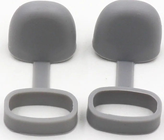 2 pc grey caps Lovekeke 13*7 мм vapeband украшение анти-осень Противоскользящий Ремешок Крышка для электронной сигареты relx juu vtv spinner mt phix Малый - Цвет: 2 pc grey caps