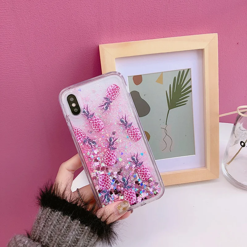 Прозрачный блестящий цветной чехол из ТПУ для iphone 6/6S 78 Plus X XS XR XSMAX |