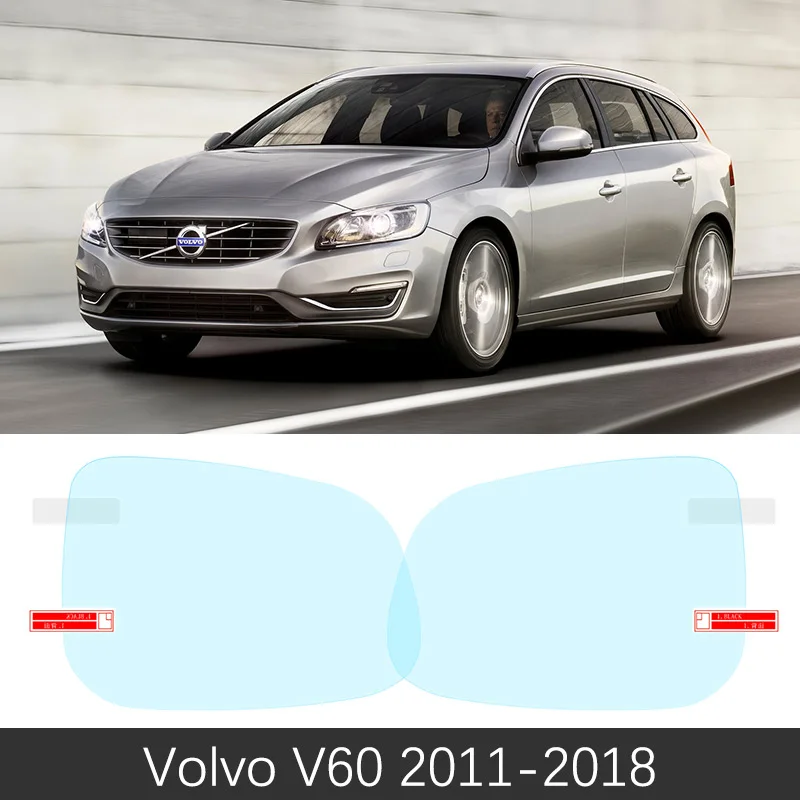 V60 2011-2018 Для VOLVO V60 2011~ полное покрытие анти-туман фильм Зеркало заднего вида анти-туман аксессуары Rdesign 2012 2013 - Название цвета: V60 2011-2018