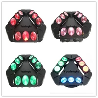 10 pcs rotating led dj spider beam light 910w rgbw 4in1 led sweeper beam spider moving head 4in1 wash stage light