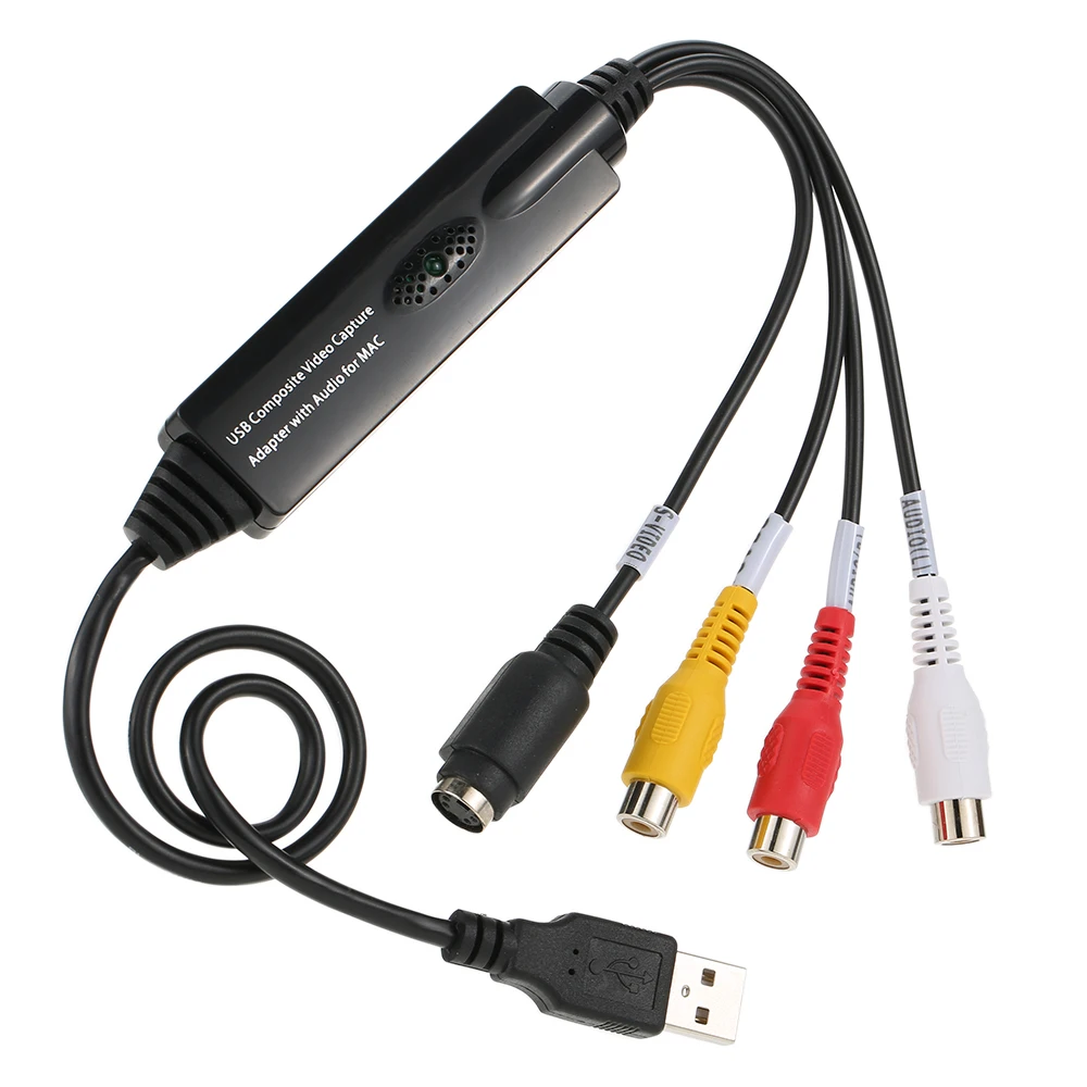 USB видео аудио захват Захват рекордер Адаптер карты для MAC OS 10 4 12 видеокамера VHS