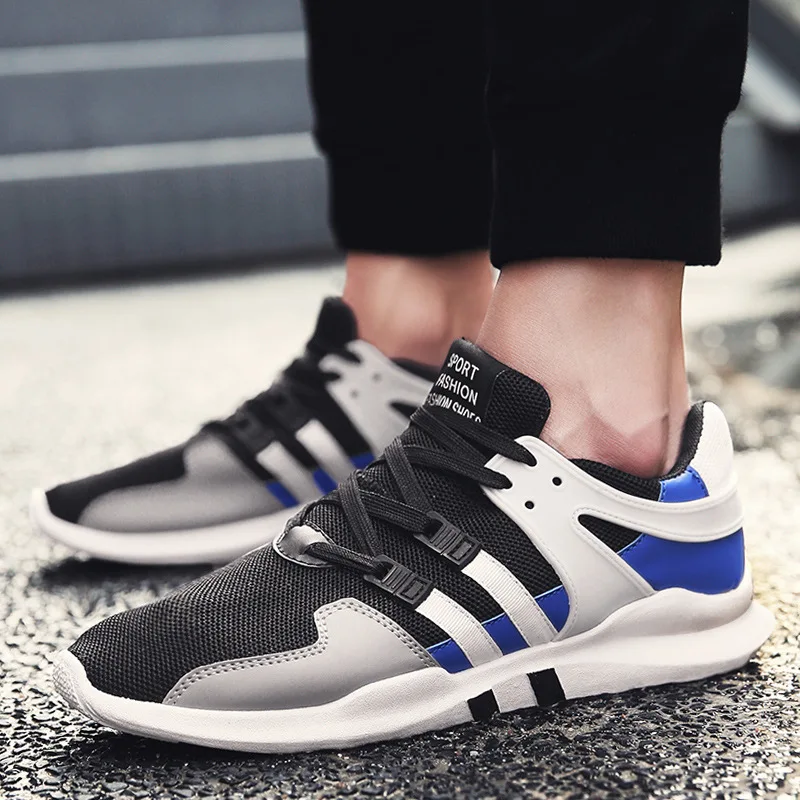 2019 Korean version of the new breathable mesh fashionable men's leisure shoes | Обувь