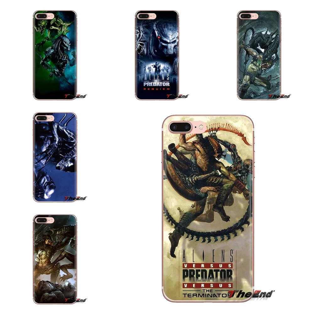 Silicone Phone Cover Bag For Samsung Galaxy J1 J2 J3 J4 J5 J6 J7 J8 Plus 2018 Prime 2015 2016 2017 alien vs predator Hunter logo |