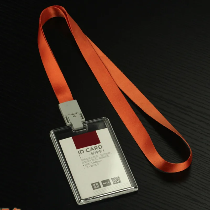 Вертикальный акриловый держатель для бейджа 10 шт./лот|card case money clip|case esatacase card |