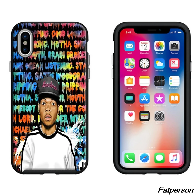 Chance the Rapper черный мягкий силиконовый чехол для телефона из ТПУ Apple iPhone X 8 8plus 7 7plus 6