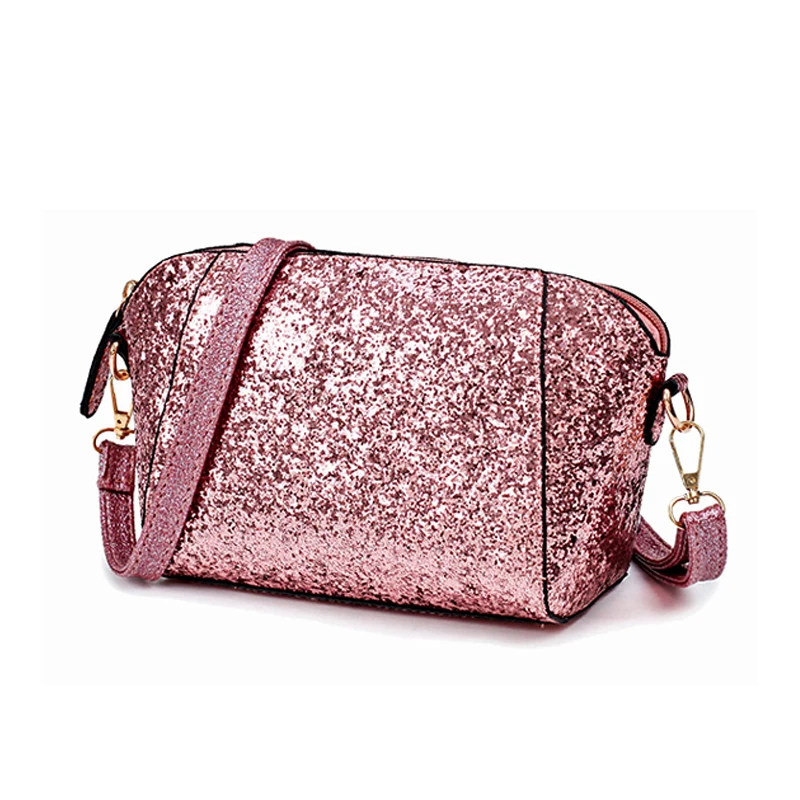 Mynos 2017 кожа женщин Crossbody сумки мода блестки оболочки плечо женские Элитный бренд