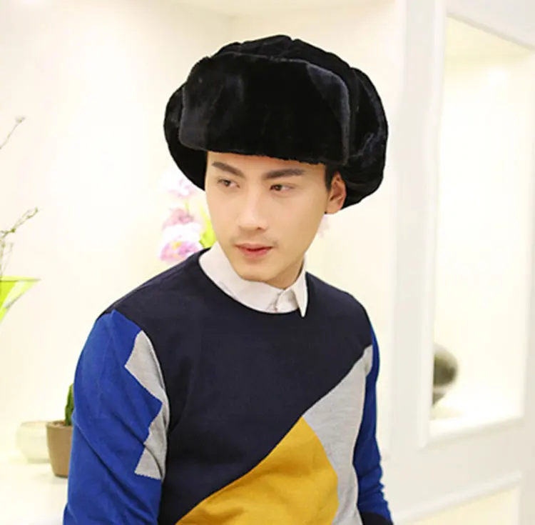 Модные мужские зимние шапки для мужчин шапка-бомбер камуфляжная кепка теплая