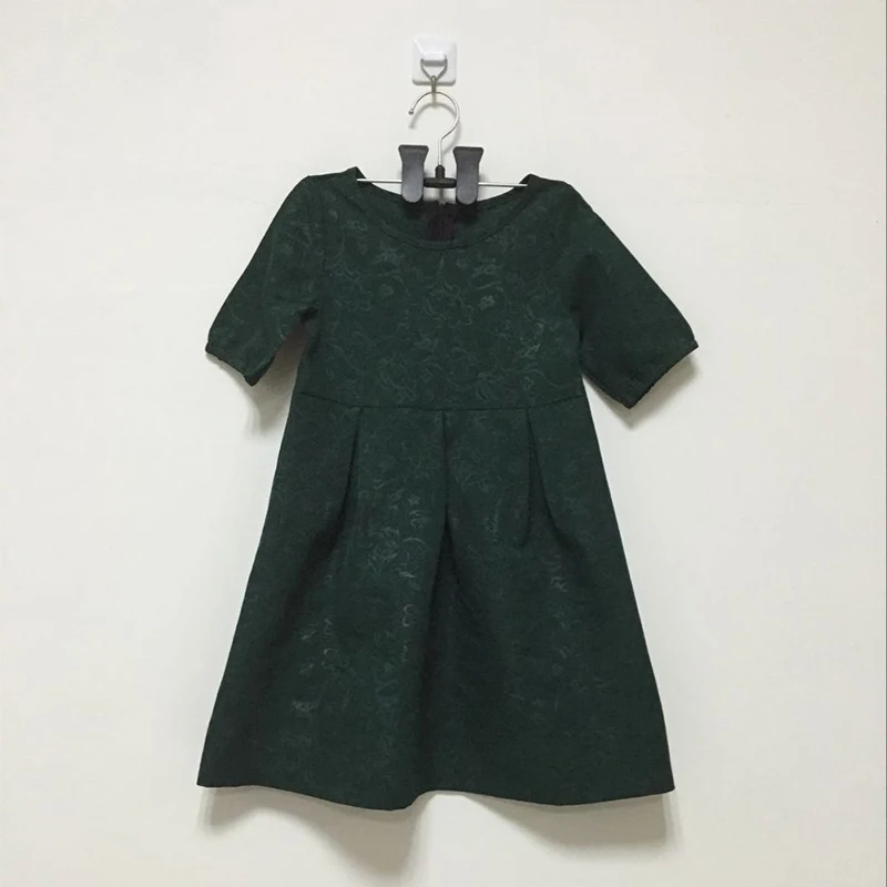 Платье для мамы и дочки однотонные платья с короткими рукавами принтом летняя