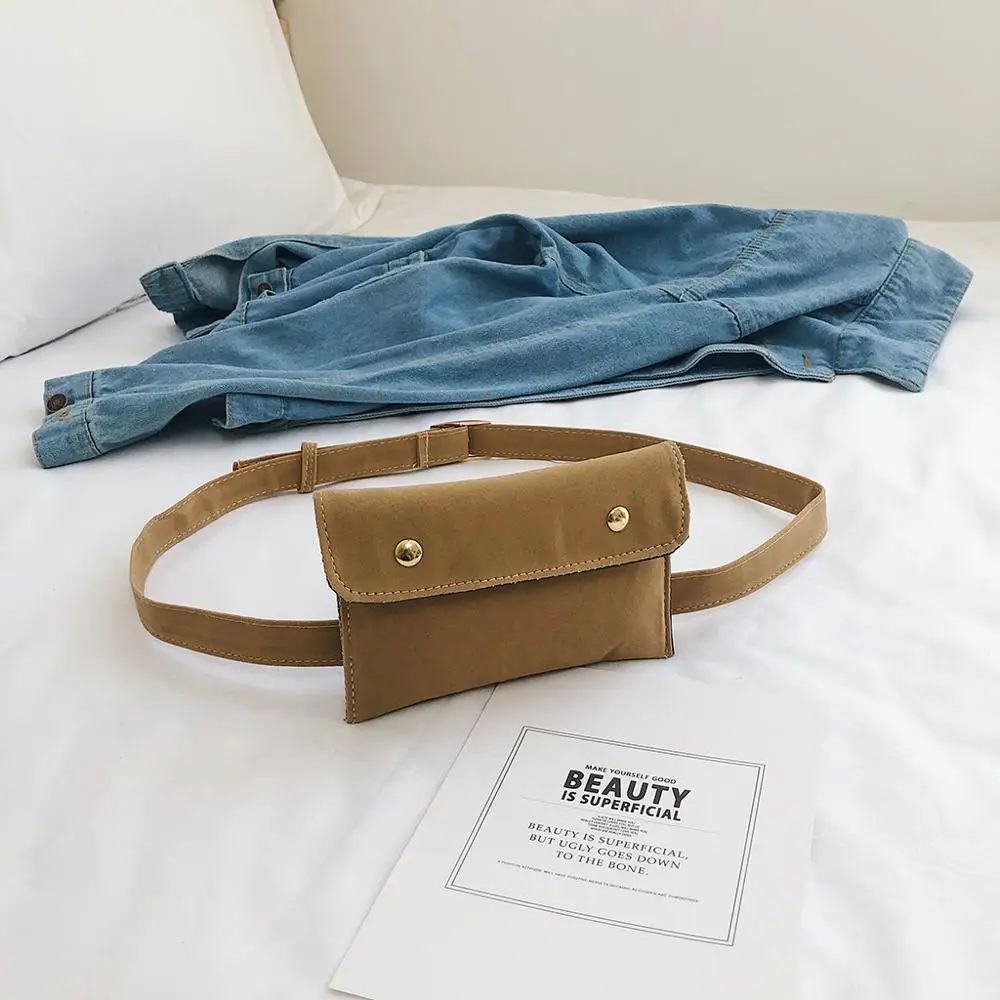 Женская сумка мессенджер однотонная из велюра|Поясные сумки| |