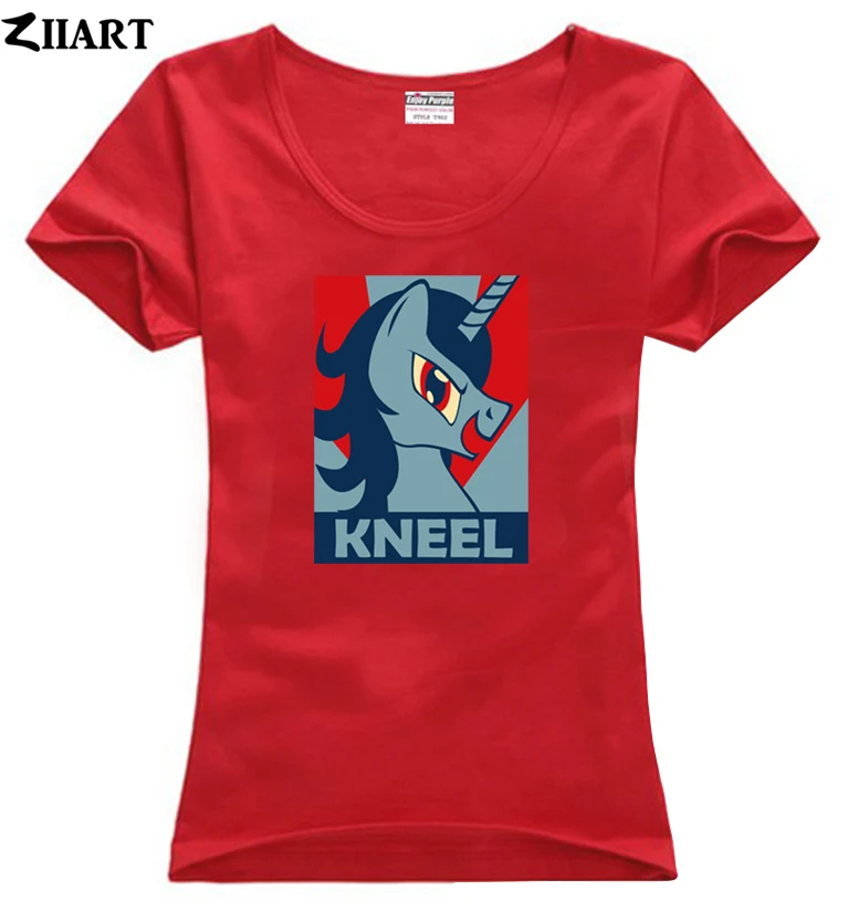 Loki kneel unicorn pony poster одежда для пар женский o образный вырез хлопковая футболка с