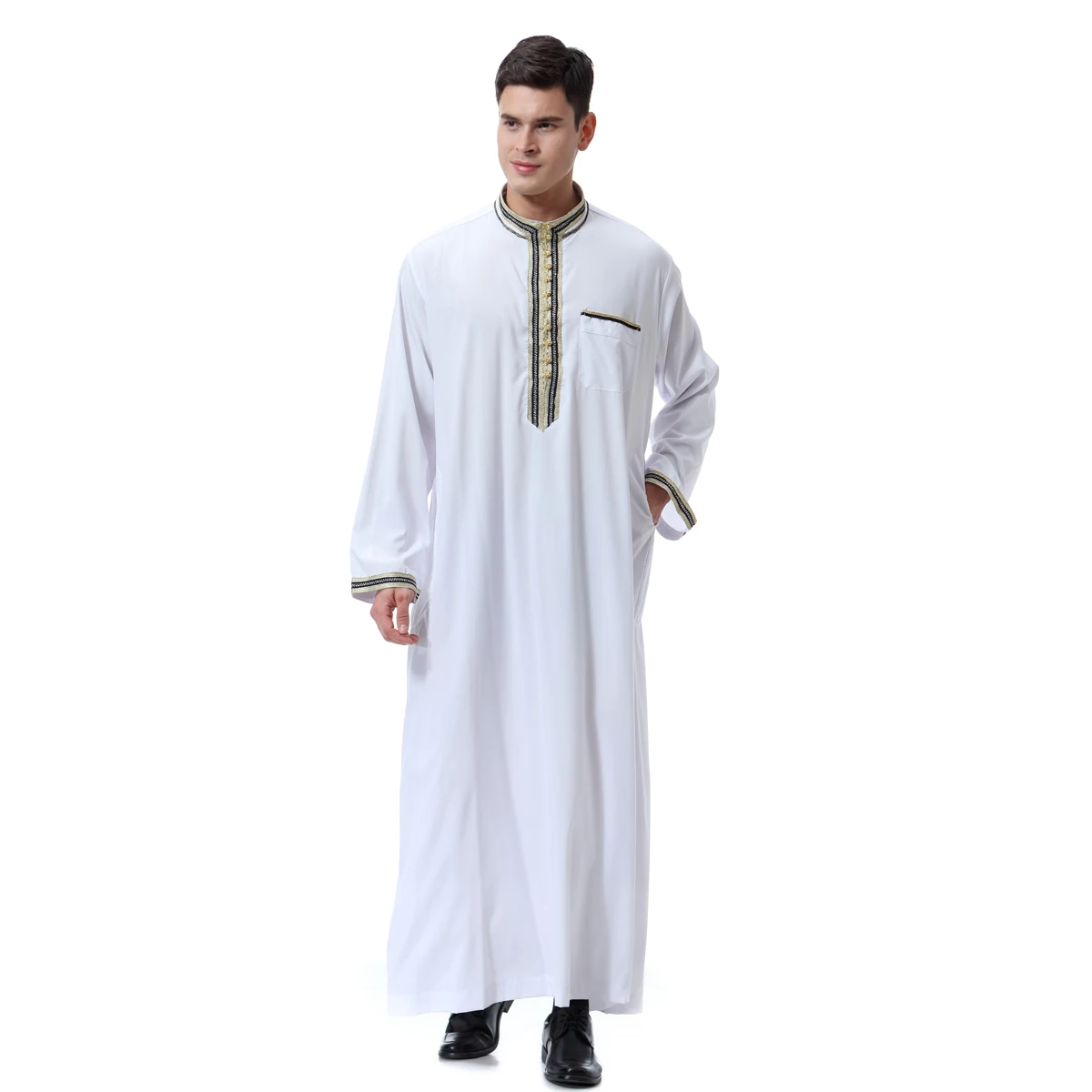 Женское платье макси для мужчин Saudi Thawb мусульманское джибаб Тобе арабский джибаб кафтан абайя платье мусульманская одежда для Дубай одежда Рамадан платье Ближний Восток