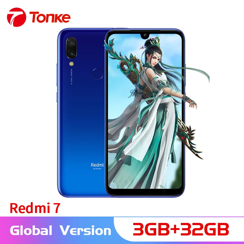 Глобальная версия сотовый телефон Xiaomi Redmi 7 3 ГБ ОЗУ 32 Гб ПЗУ Snapdragon 632 Восьмиядерный