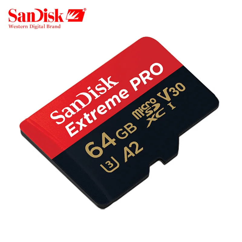 SanDisk Extreme PRO Micro sd карта памяти 128 Гб 64 ГБ 32 A2 U3 V30 UHS 1 4K flash Microsd TF с SD адаптером|Карты