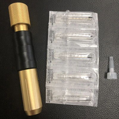 1 pen and 5 ampoule 0,3 мл Регулируемый гиалурон кислотный пистолет без иглы мезотерапия кожный наполнитель инжектор против морщин лица красота кислота сыворотка пистолет - Номер модели: 1 pen and 5 ampoule