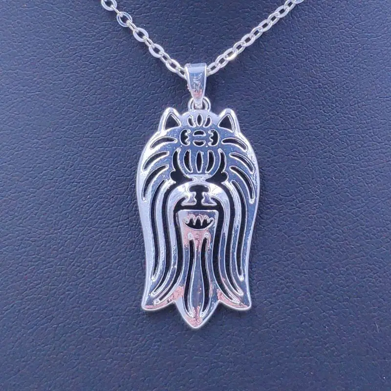 Cute Yorkshire Necklace Dog Animal Pendant Gold Silver Plated Jewelry For Women Male Female Girls Ladies Kids Boys N042 | Украшения и
