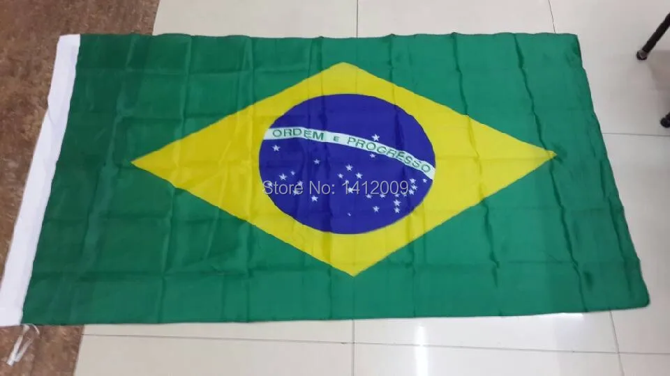 Бесплатная доставка подвесной Флаг Бразилии 90*150 см