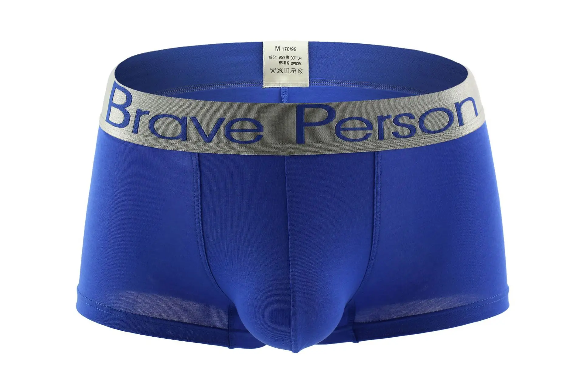 Новое поступление 2019 мужское однотонное нижнее белье BRAVE PERSON мужские боксеры