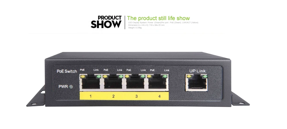 TS6104P 24v 60W 5 Порты и разъёмы 10/100 Мбит/с настольный коммутатор с 4 PoE|desktop switch|switch with