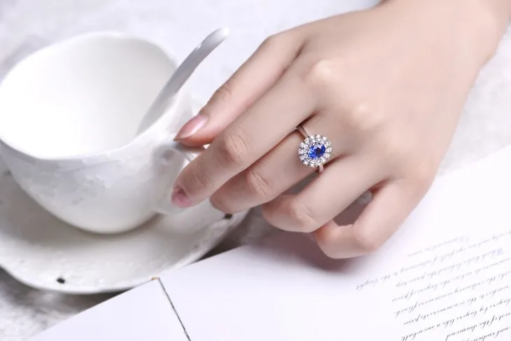 ZOCAI кольцо Au750 18 К white gold 1,6 CT Сертифицированный подлинной кольцо с сапфиром ювелирных камней fine jewelry W06157