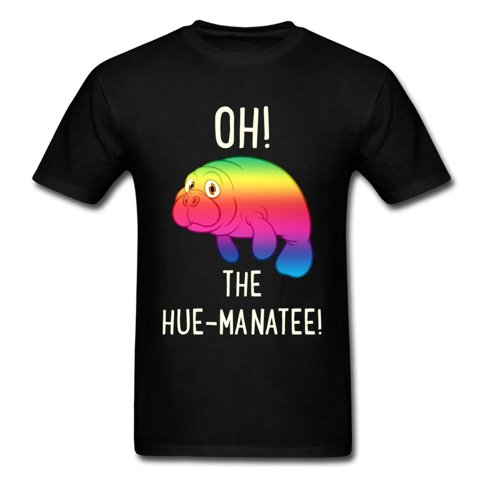 Футболка в стиле хип хоп мужские Забавные футболки Oh Hue Manatee с короткими рукавами