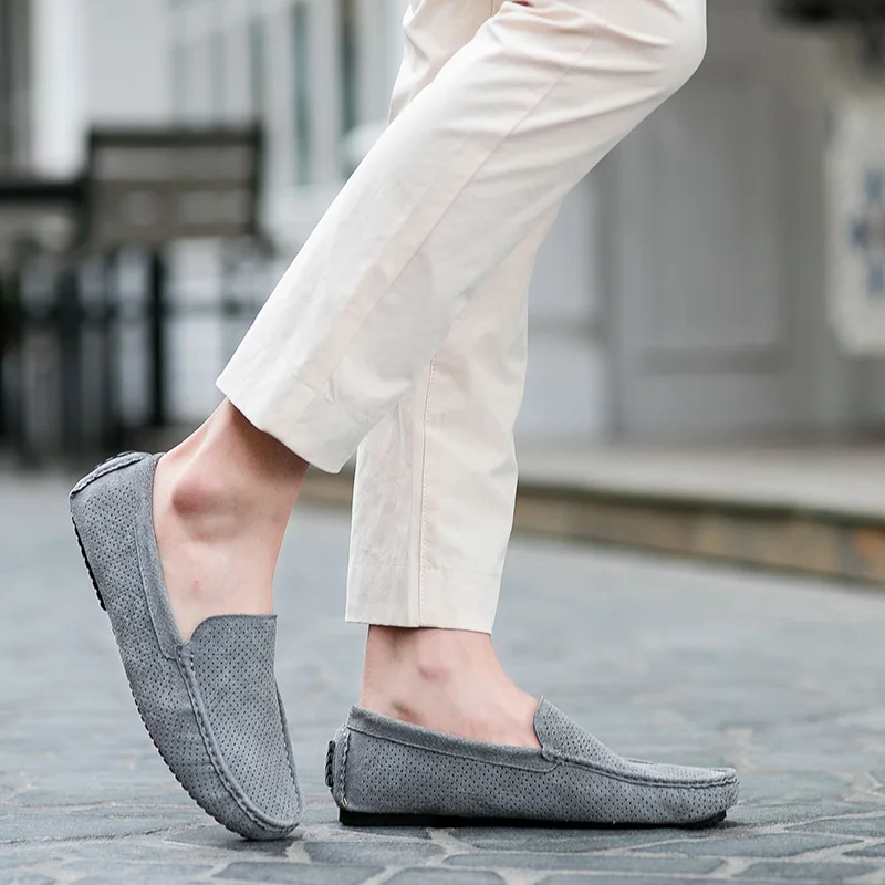 NORTHMARCH Men Casual Shoes 2018 New Fashion Leather Slip-On Hollow Out Breathable Driving Mens Moccasins Homme | Обувь