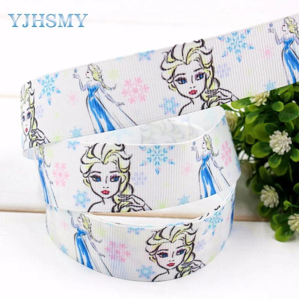 YJHSMY 173205 25 мм 10 ярдов мультфильм ленты термопечать grosgrain Свадебные аксессуары DIY