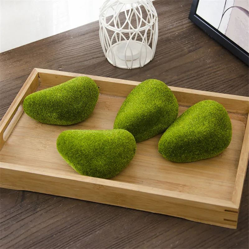 4pcs A1 1 сумка искусственный зеленый мох шар искусственный камень имитация завод DIY Украшение для магазина окна отеля дома офиса Завод Настенный декор - Цвет: 4pcs A1