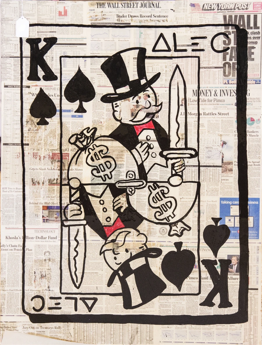 Alec Monopolys King Spade HD Wall Art Холст с печатью постера живопись декоративная картина для