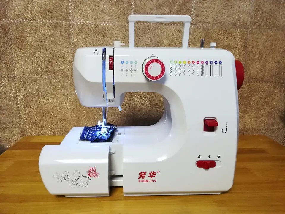 FANGHUA бытовая электрическая швейная машина FHSM 700 Заводская многофункциональная мини-педаль Sartorially лапка Сменная