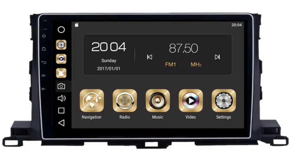 

Carplay 4 Гб 64 Гб 8 ядер 10,2 дюймов Android 10 автомобильный Dvd Gps радио мультимедиа GPS навигатор для Toyota Highlander 2015 2016 рулевое колесо