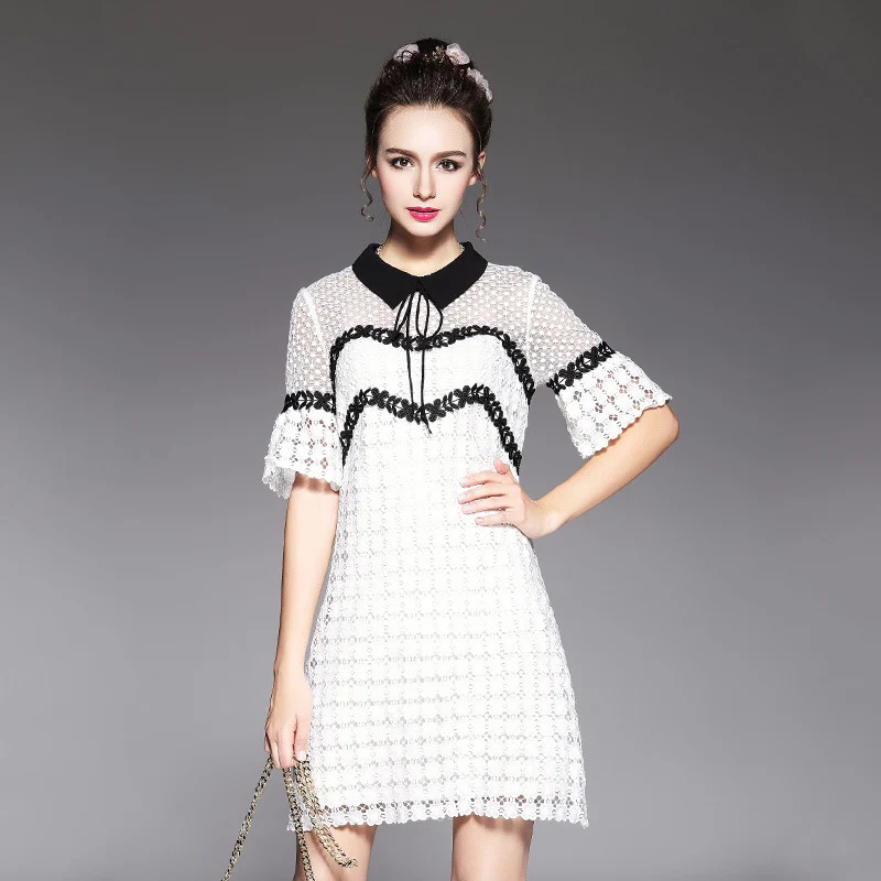 Новинки для женщин модные полуботинки с расклешенными рукавами Платье Боути