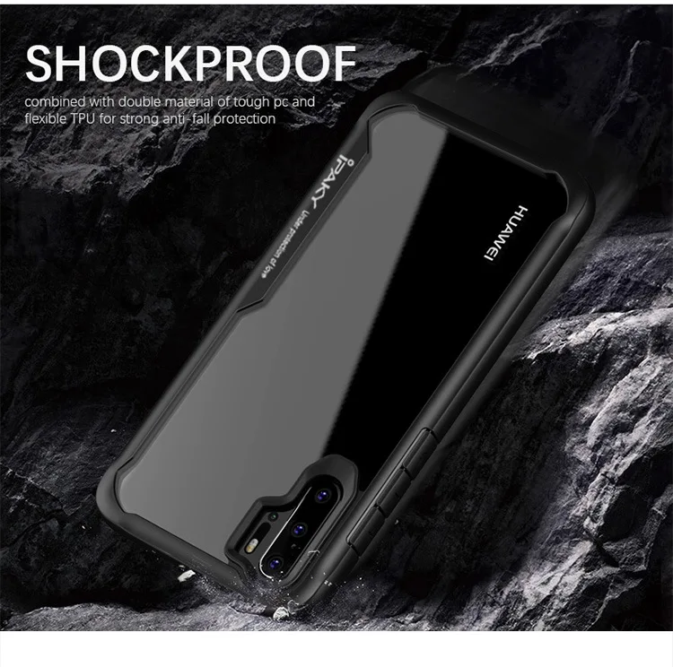 Для huawei P30 Чехол iPaky P30 Pro Чехол Силиконовый акриловый Гибридный Корпус противоударный Прозрачный чехол для huawei P30 Pro Чехол