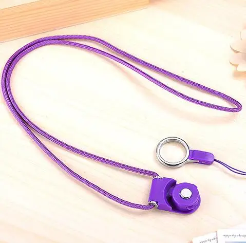 purple 2 шт./лот, полезный чехол для мобильных телефонов с ремешком на шею для huawei mate 20 honor v8, держатель для камеры MP3 - Цвет: purple