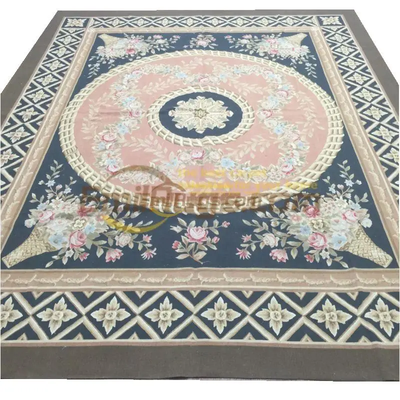 

Hand Knitted Carpets Carpets For Living Room Aubusson Carpet Natural Sheep Wool Square Rug