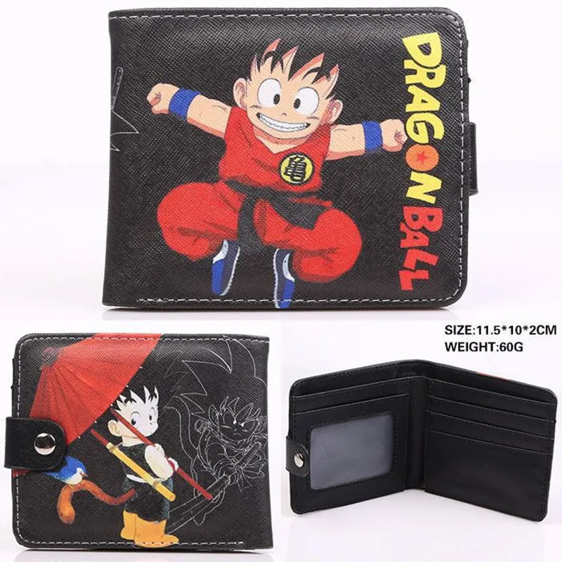 As the picture Новинка, модный кошелек Dragon Ball Z, японский аниме, Сон Гоку, генки, дама, шэнрон, мультяшный кошелек, кошелек, короткий кошелек для мужчин и женщин - Цвет: As the picture