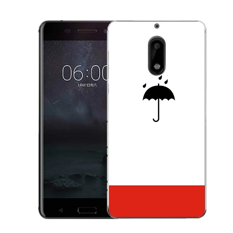 Qmswei Мягкий ТПУ чехол для телефона nokia3 nokia5 nokia6 nokia8 N540 N535 clearcouple сердце umbrellasilicone