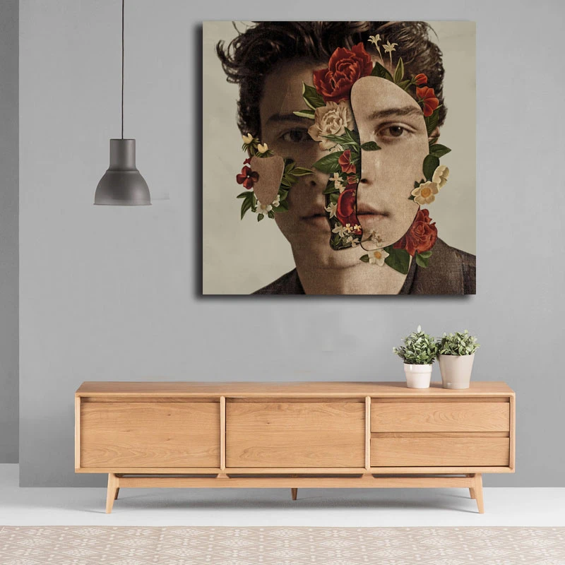 Shawn Mendes In My Blood Холст Плакаты печать мраморная абстрактная настенная живопись
