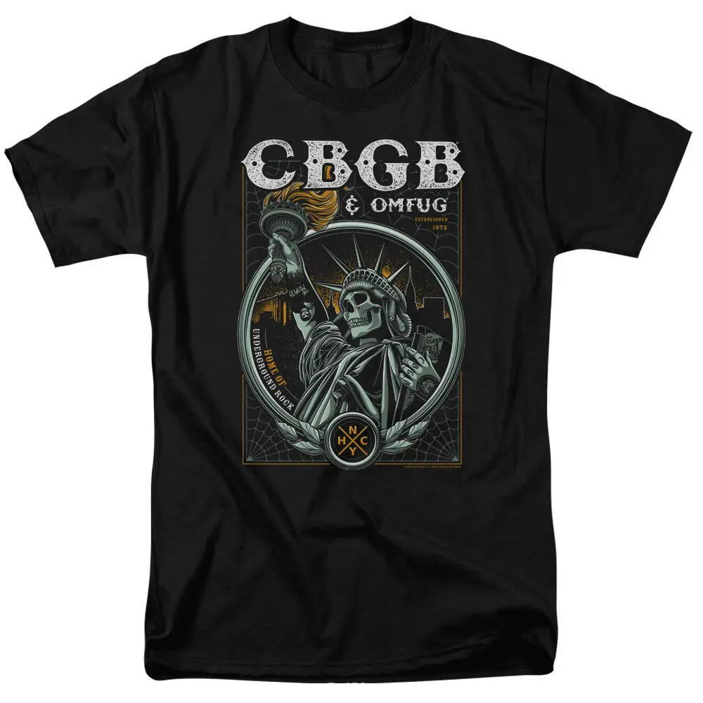 CBGB Liberty череп футболка S 5XL Новинка!|Мужские футболки| |