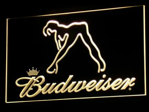 A133 Budweiser экзотические танцовщицы стриппер бар светодиодсветильник неоновые