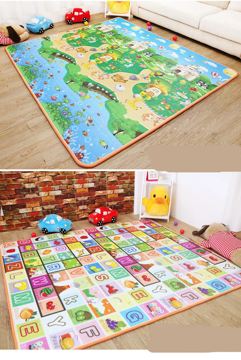 2 Sides Baby Play Mat Foam Environmental Letters Early Educational Kids Game Mats Crawling 3 Sizes Soft Toys SA1555 | Игрушки и хобби
