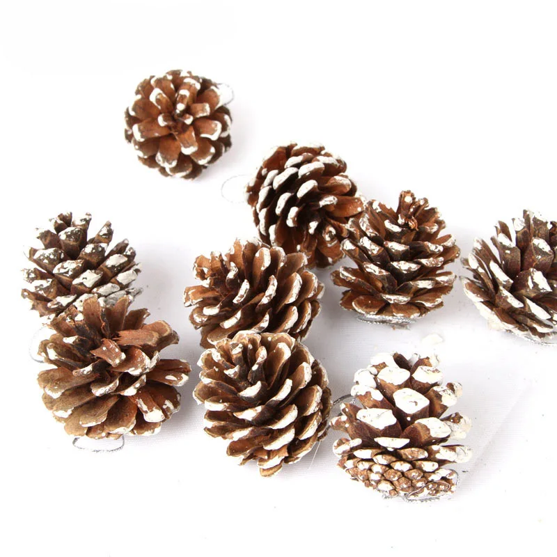 Рождественская елка подвесные шарики сосновые конусы праздничное украшение для