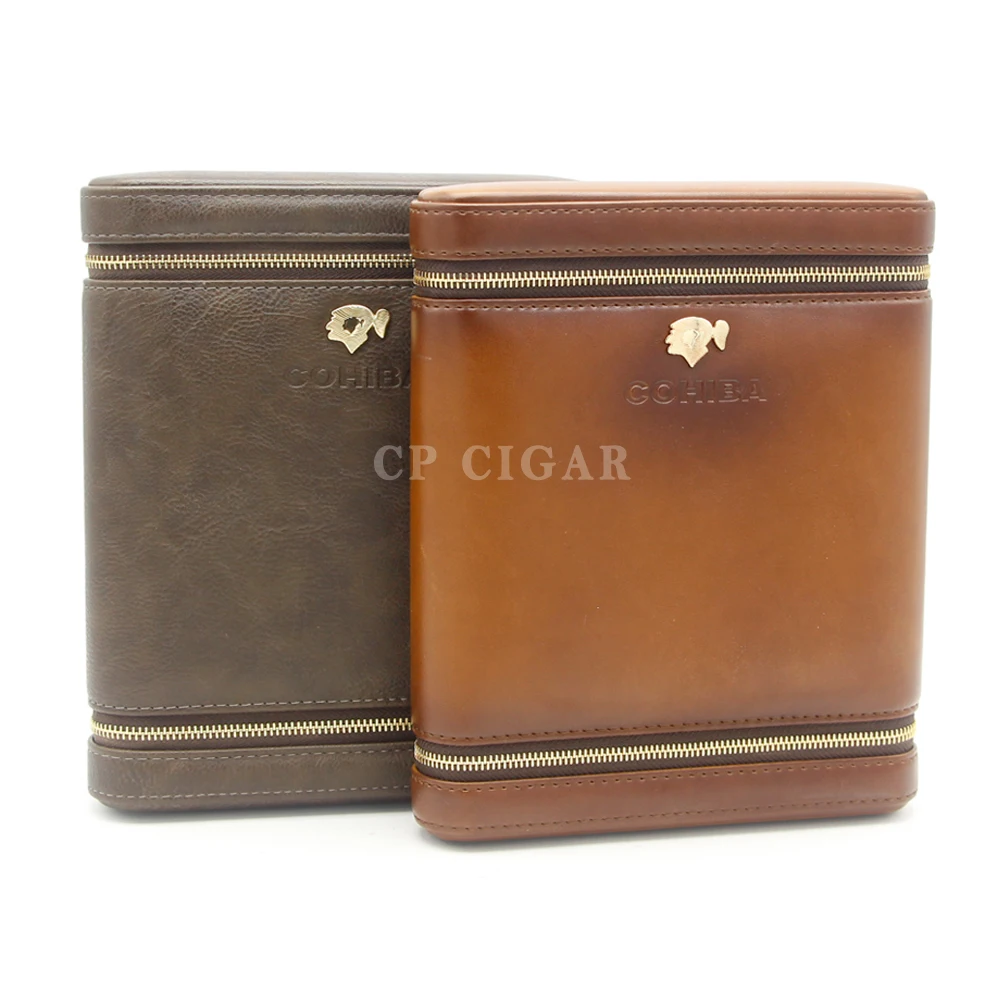 COHIBA гаджеты портативные сигары Humidor кедровая древесина кожаный чехол для коробка