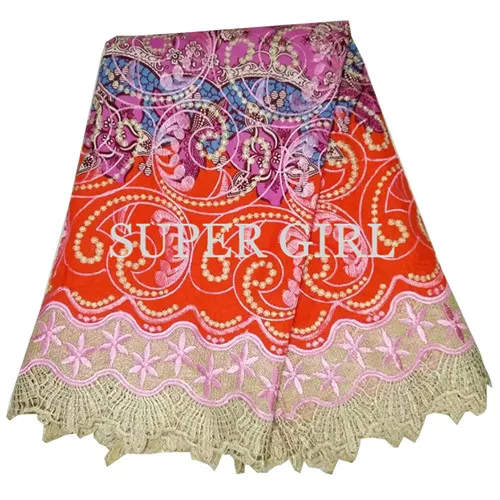 Продавать африканский шнурок ткань двойной цвет швейцарская вуаль кружева