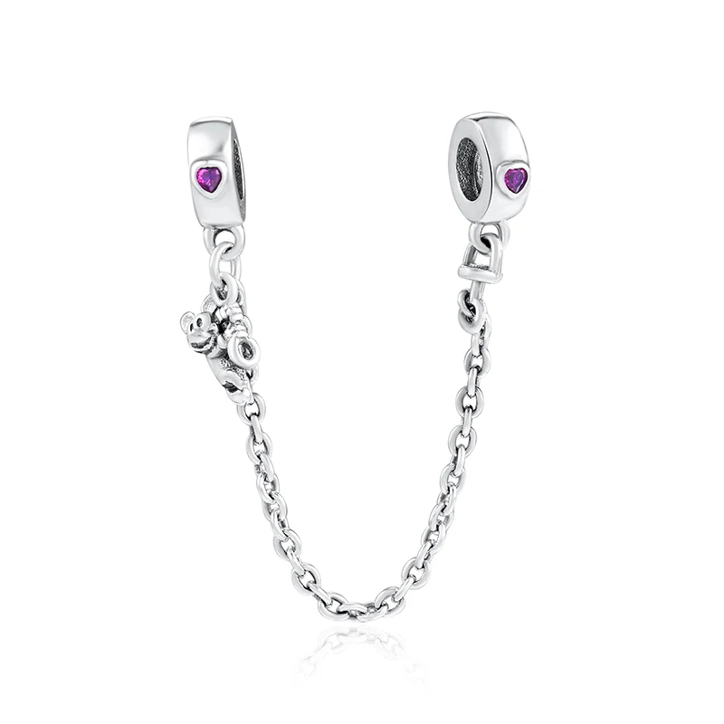 Yanxizao 2018 Новый Fit Pandora браслет с подвесками 925 серебряные бусины безопасная цепь