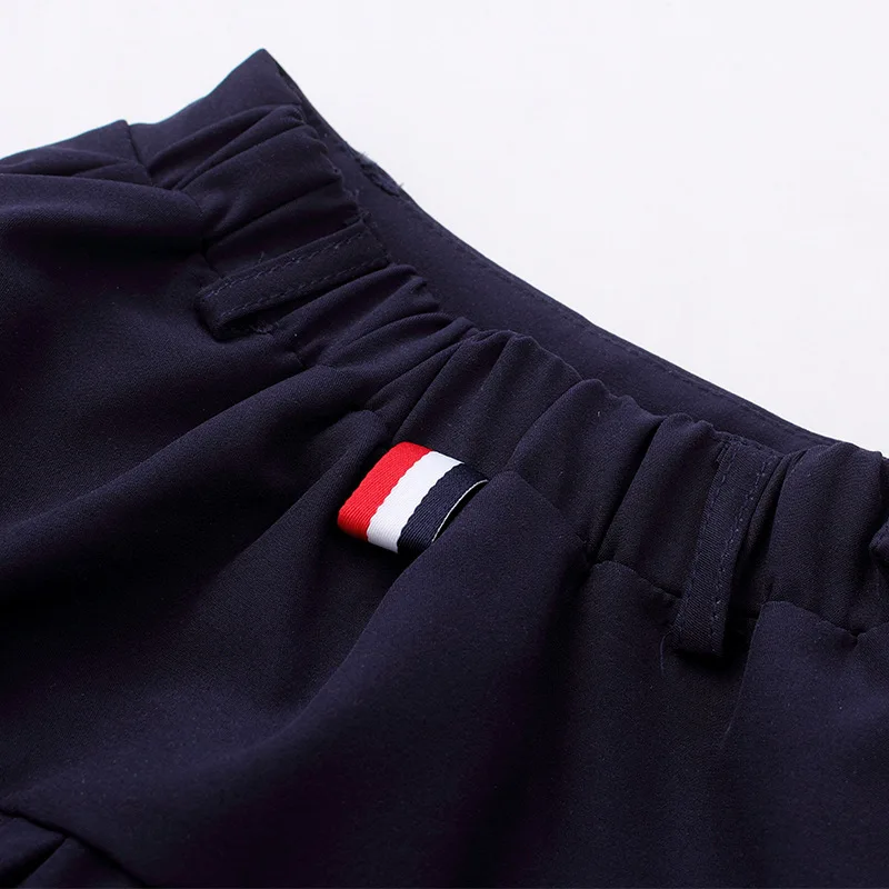 Детская одежда новая весенняя короткая юбка с рисунком для девочек школьная