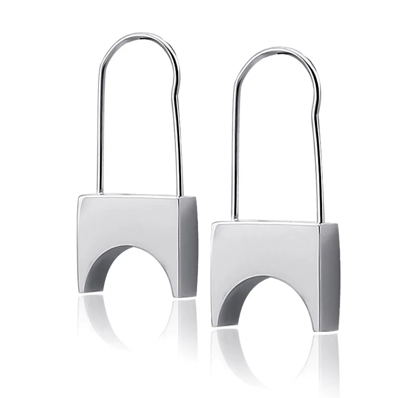 Metal Big Fashion Retro Ladies Boys Earrings Geometric Style Key Pendant Earring For Women Unique Gift Engagement Jewelry